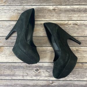 Yves Saint Laurent Black Platform Heels